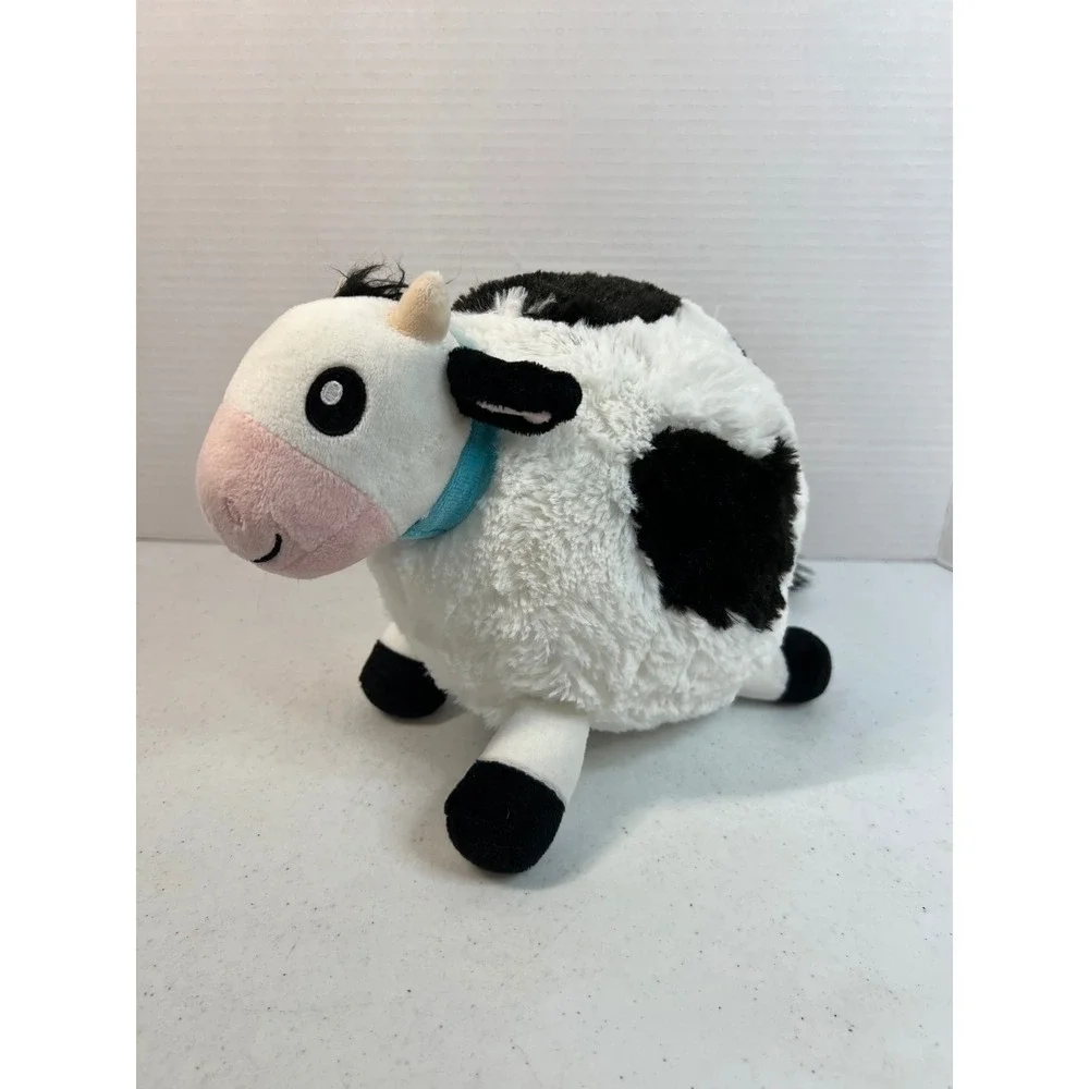 Squishable Mini Cow Plush 10 Inch Black White Spotted Stuffed Animal Toy